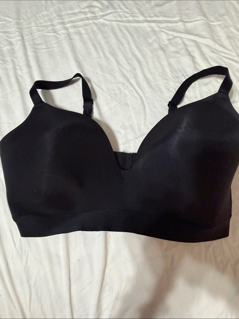 Wireless Black Everyday Comfort Bra - Smooth Support